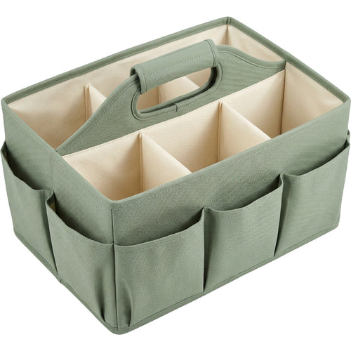 Ukvhgx Three Compartment Folding Storage Caddy Sage - Product view